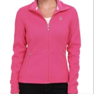 Spyder hot pink zip up jacket